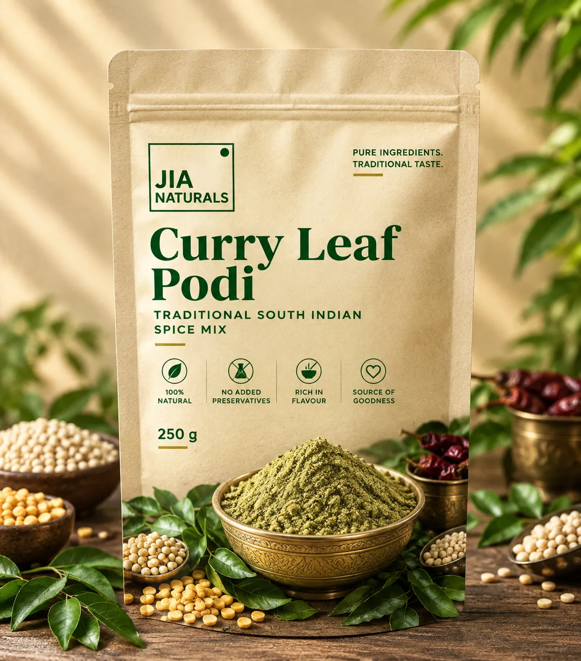 JIA Naturals Curry Leaf Podi