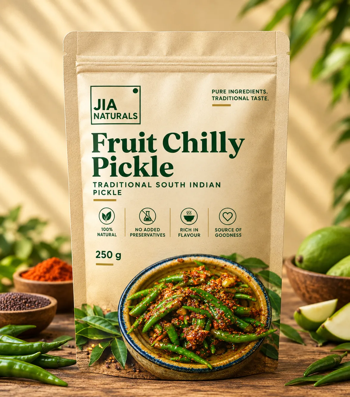 JIA Naturals Fruit Chilly Pickle