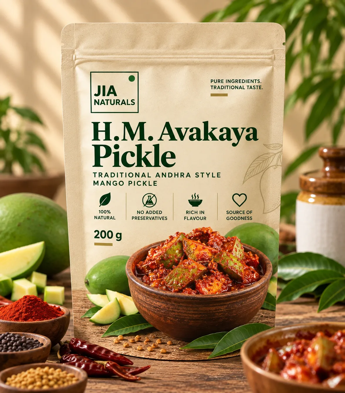 JIA Naturals H.M. Avakaya Pickle