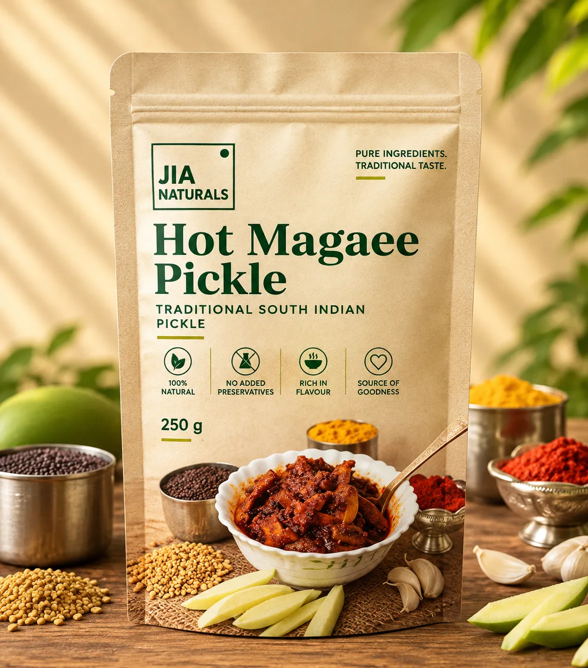 JIA Naturals Hot Magaee Pickle