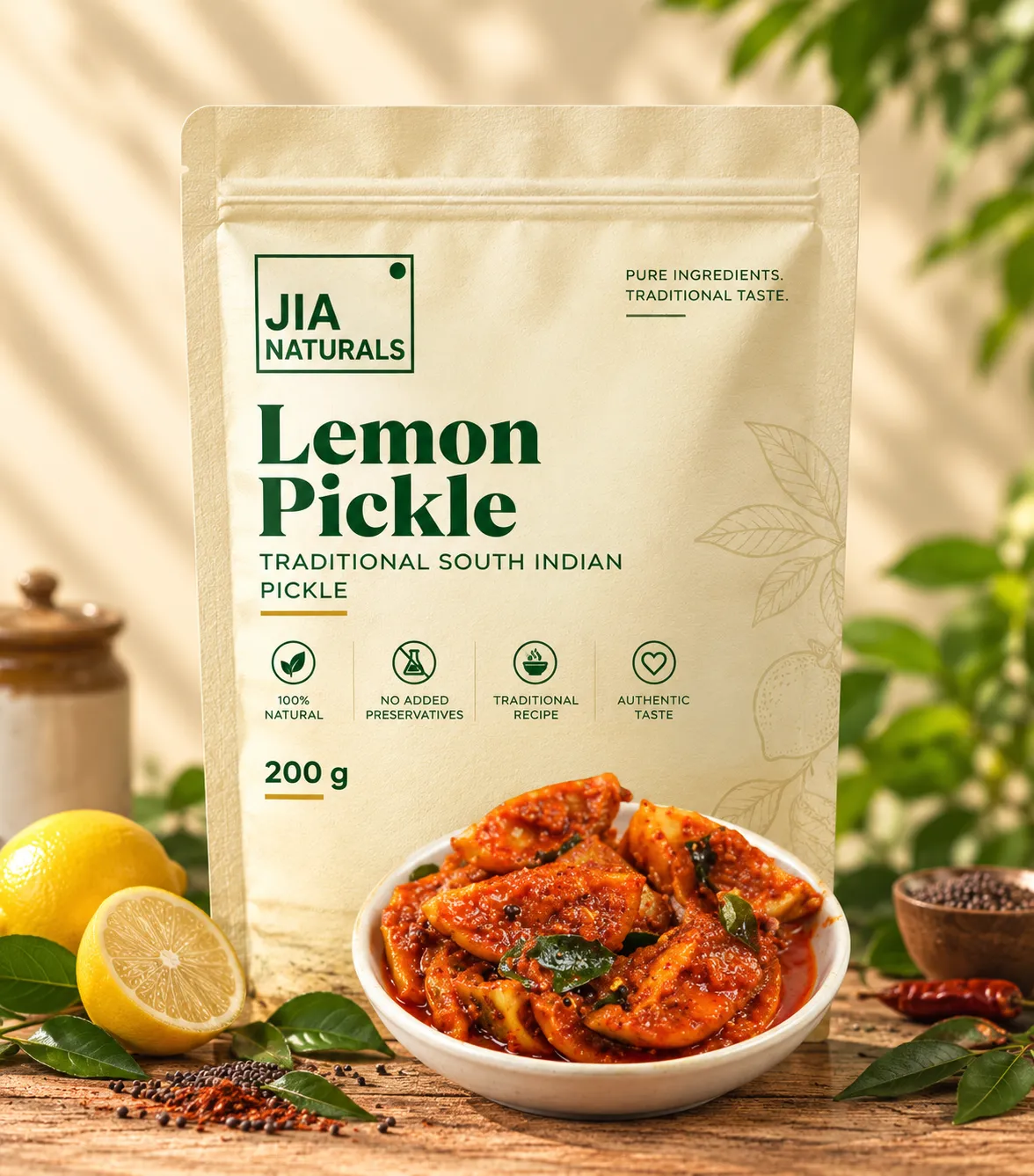 JIA Naturals Lemon Pickle